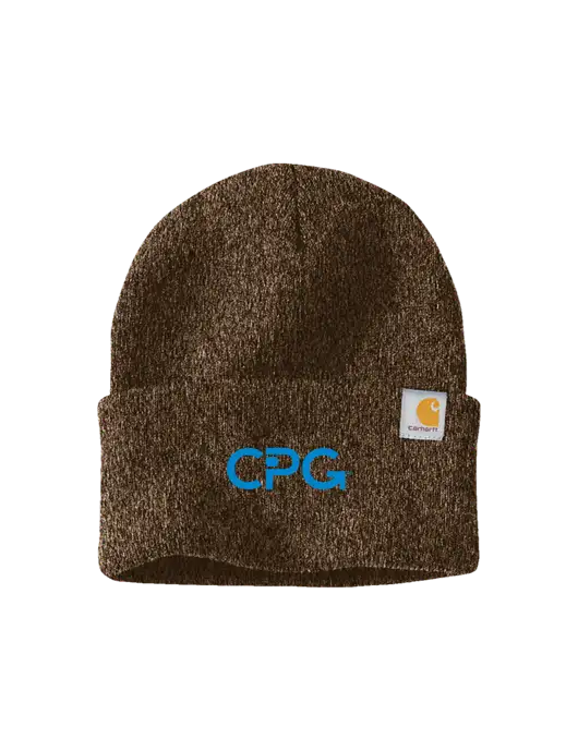 Carhartt Brown Heather Watch Cap 2.0 w/CPG Logo