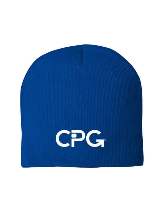 Solid Royal Element Knit Beanie w/CPG Logo