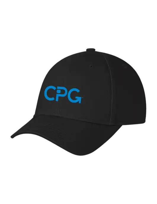 Black Structured Cap Hook & Loop w/CPG Logo