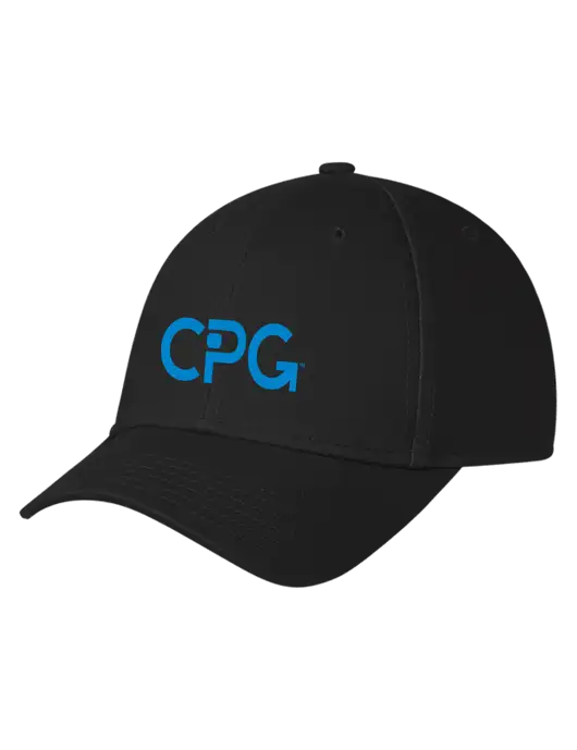 Black Structured Cap Hook & Loop w/CPG Logo