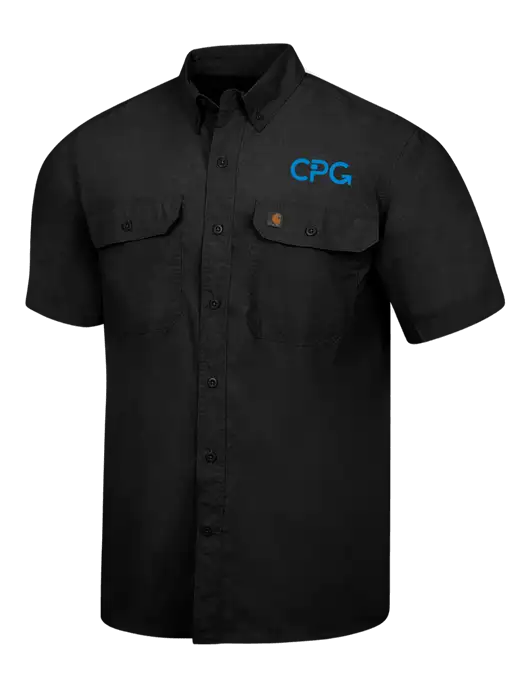 Carhartt Force Black Solid Short Sleeve Shirt w/CPG Logo