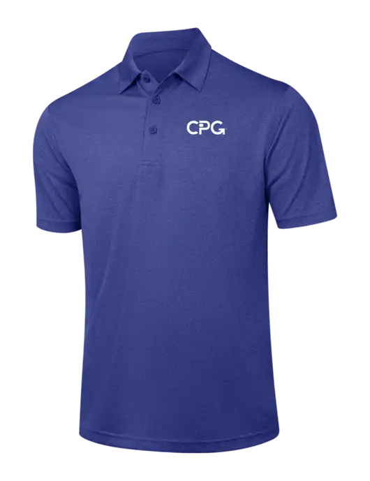 Dark Royal Heather Contender Polo w/CPG Logo