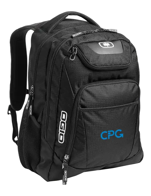 OGIO Black/Silver Excelsior Laptop Backpack w/CPG Logo