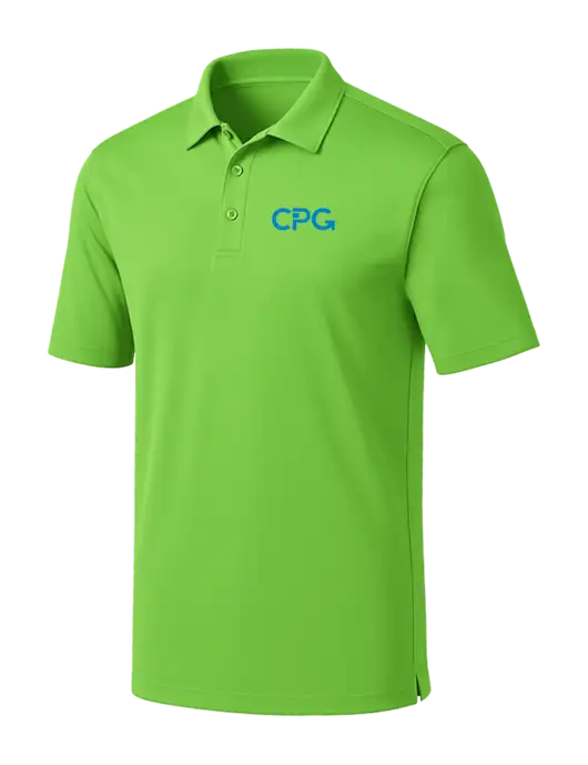 Light Kelly Green Silk Touch Performance Polo w/CPG Logo