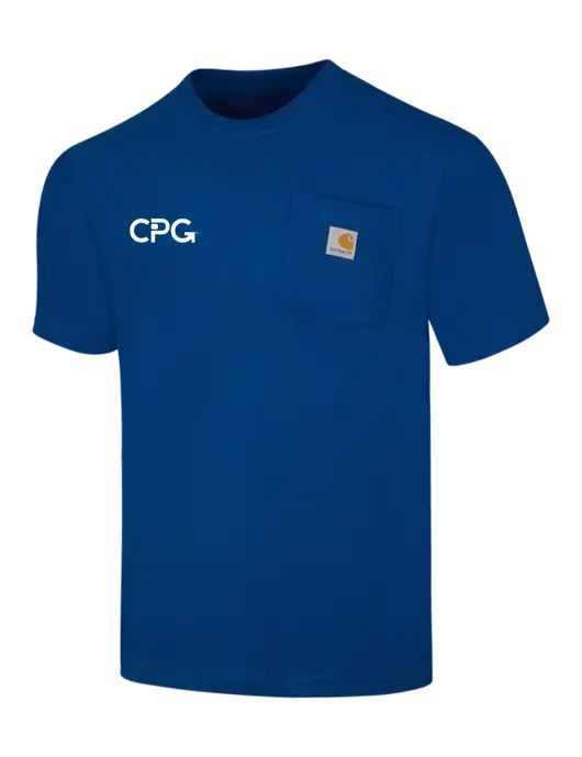 Carhartt Workwear Dark Sapphire Pocket Short Sleeve T-Shirt w/CPG Logo