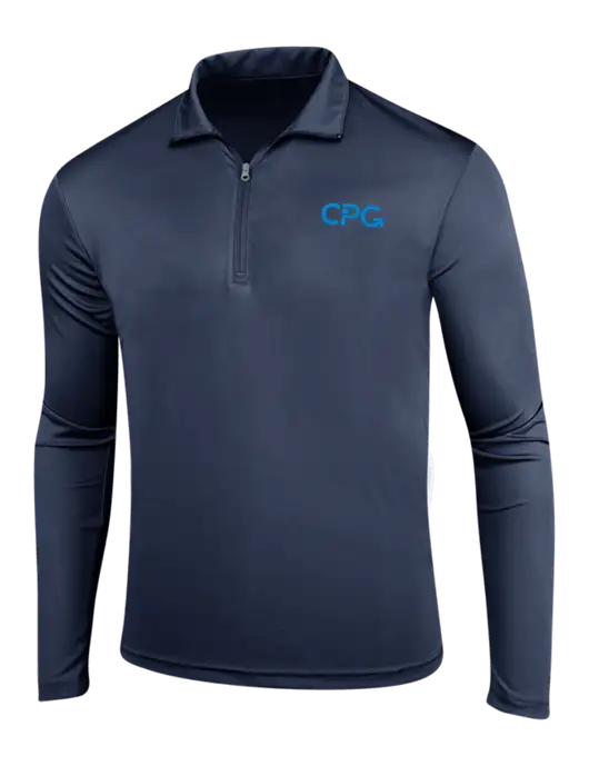 Navy PosiCharge Competitor 1/4 Zip Pullover w/CPG Logo