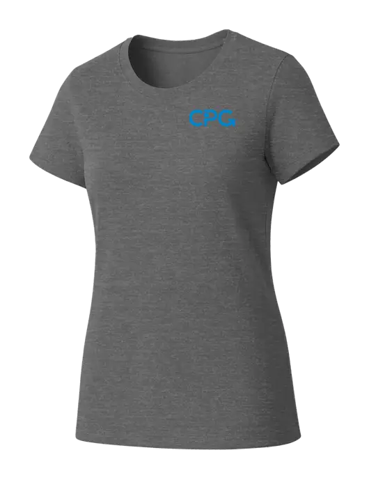 Womens Seriously Soft Grey Frost T-Shirt w/CPG Logo