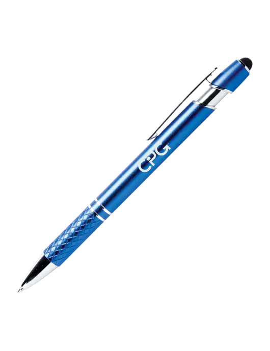 Valencia Blue Stylus Pen - Black Ink w/CPG Logo