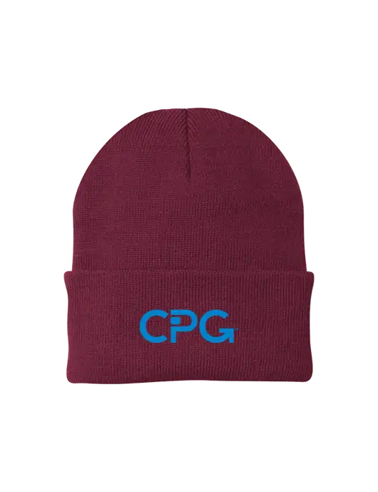 Maroon Knit Cap w/CPG Logo