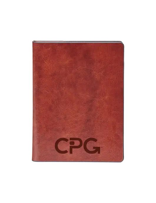 Fabrizio Brown Rfid Passport Holder w/CPG Logo