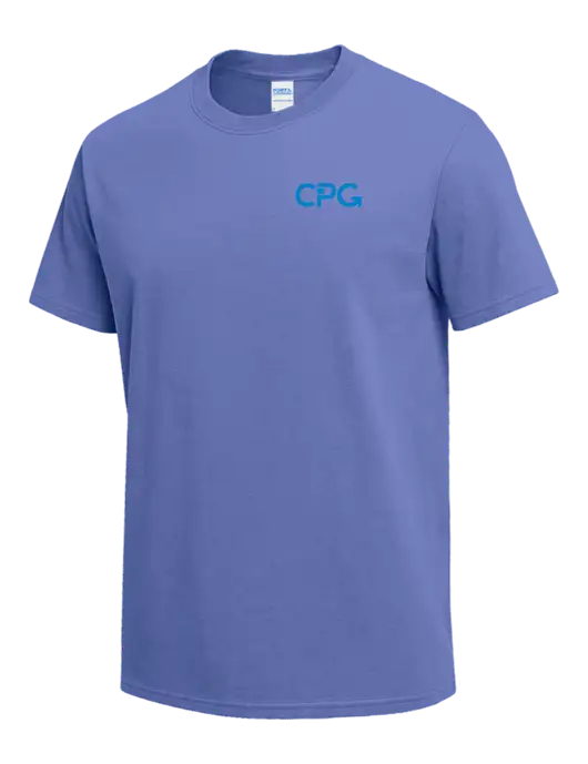 Light Purple Heavyweight 6.1 oz T-Shirt w/CPG Logo