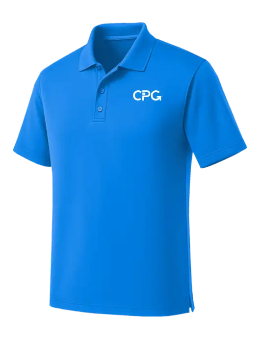 Light Royal Blue Dry Zone UV Micro Mesh Polo w/CPG Logo