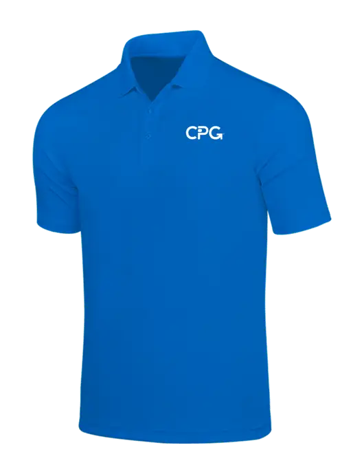 Light Royal Blue Dry Zone UV Micro Mesh Polo w/CPG Logo