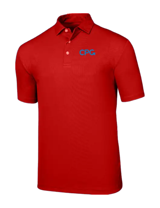 Callaway Birdseye Red Polo w/CPG Logo