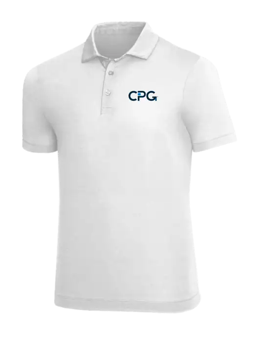 Mercer+Mettle White Stretch Jersey Polo w/CPG Logo