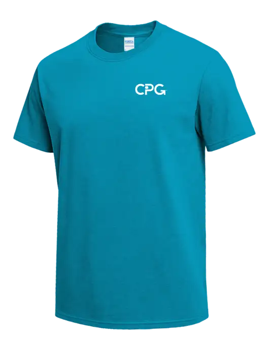 Sapphire Blue Heavyweight 6.1 oz T-Shirt w/CPG Logo