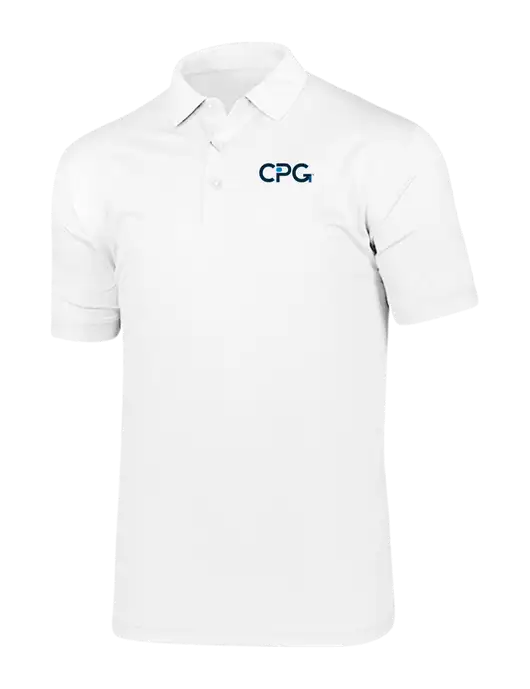 Callaway Vibrant Bright White Ventilated Polo w/CPG Logo
