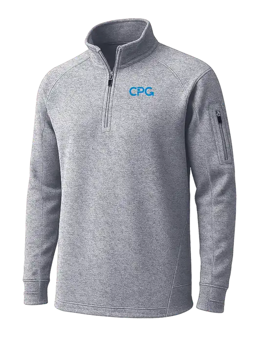 Grey Heather Tech Fleece 1/4 Zip Pullover w/CPG Logo