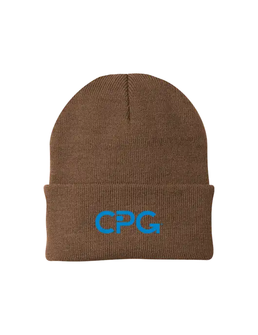 Brown Knit Cap w/CPG Logo