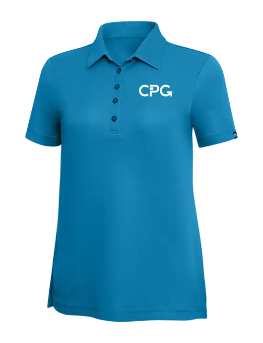 TravisMathew Sapphire Solid Womens Oceanside Polo w/CPG Logo