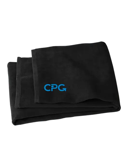 Black Beach Towel w/CPG Logo