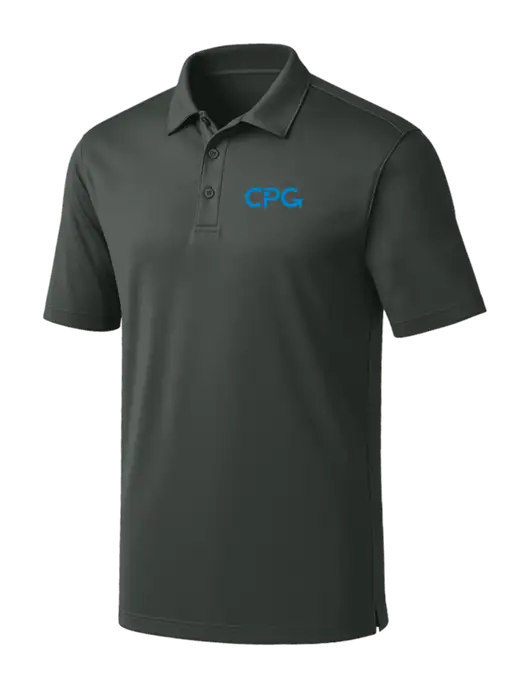 Dark Grey Silk Touch Performance Polo w/CPG Logo