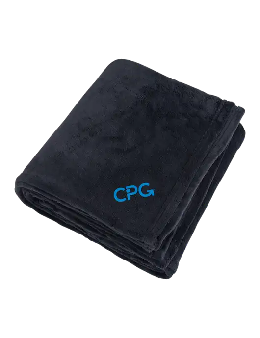 Mountain Lodge Black Blanket w/CPG Logo