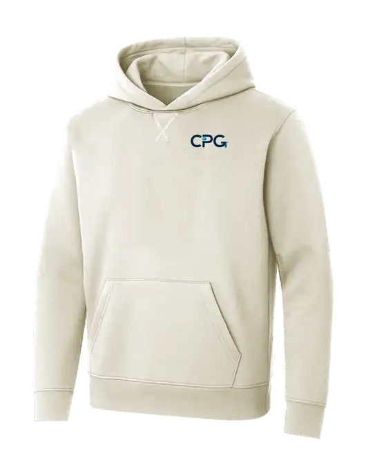 Allmade White Sand Organic French Terry Pullover Hoodie w/CPG Logo