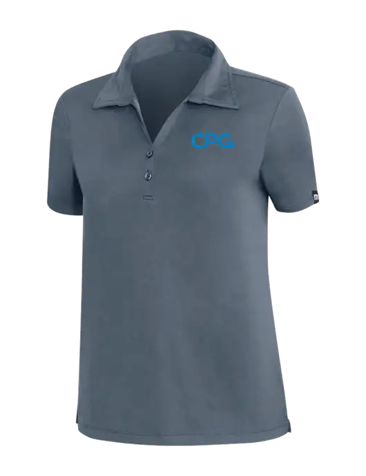 TravisMathew Dark Slate Blue Womens Coto Performance Polo w/CPG Logo