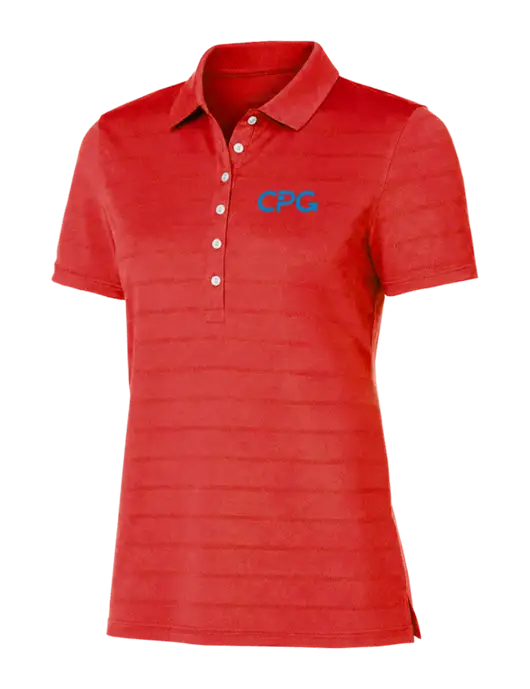 Callaway Womens Red Ventilated Polo w/CPG Logo
