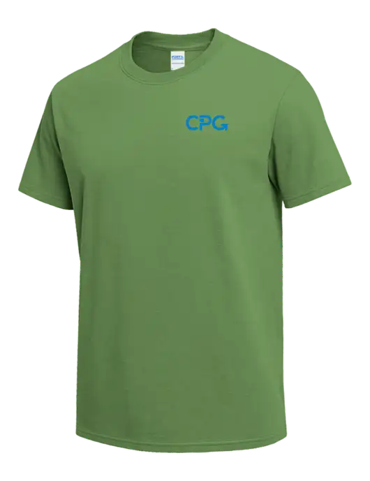 Light Kelly Green Heavyweight 6.1 oz T-Shirt w/CPG Logo
