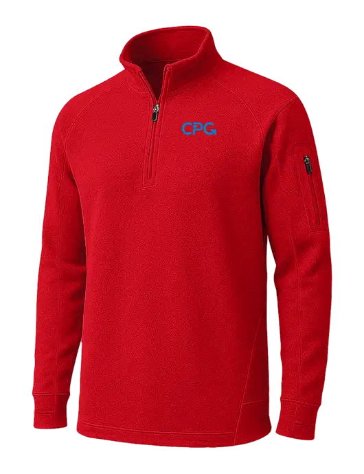 True Red Tech Fleece 1/4 Zip Pullover w/CPG Logo