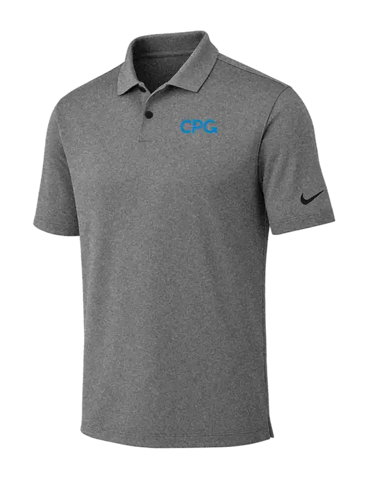 Nike Dark Grey Heather Dri-FIT Vapor Polo w/CPG Logo