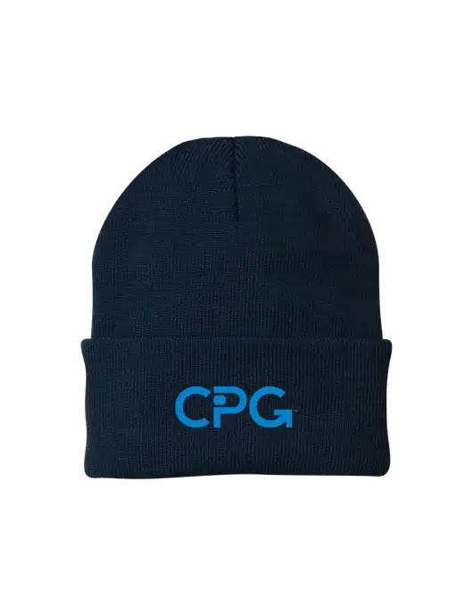 Navy Knit Cap w/CPG Logo