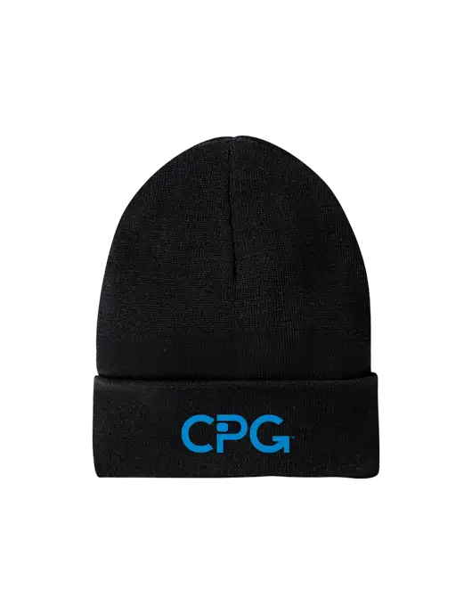 Recycled Black Beanie w/CPG Logo