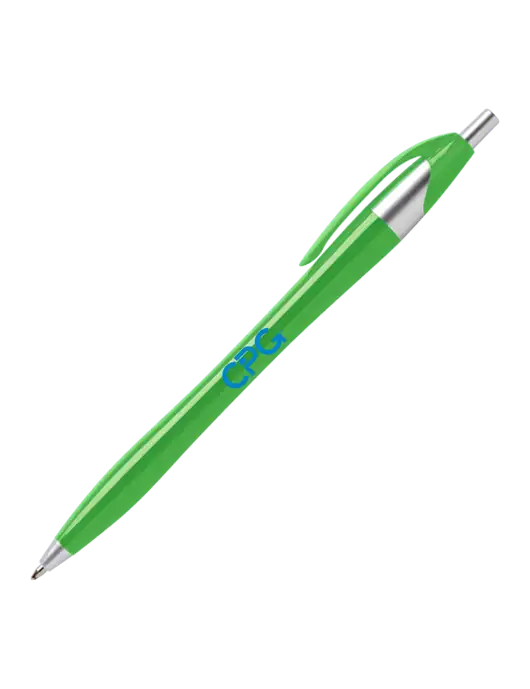 Novella Kelly Green Platinum Pen - Blue Ink w/CPG Logo