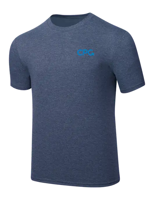 Simply Soft Navy Frost 4.5oz  Poly/Combed Ring Spun Cotton T-Shirt w/CPG Logo