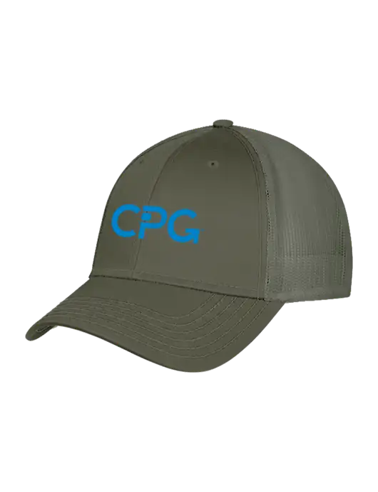 Olive Mesh Trucker Cap Snap Back w/CPG Logo