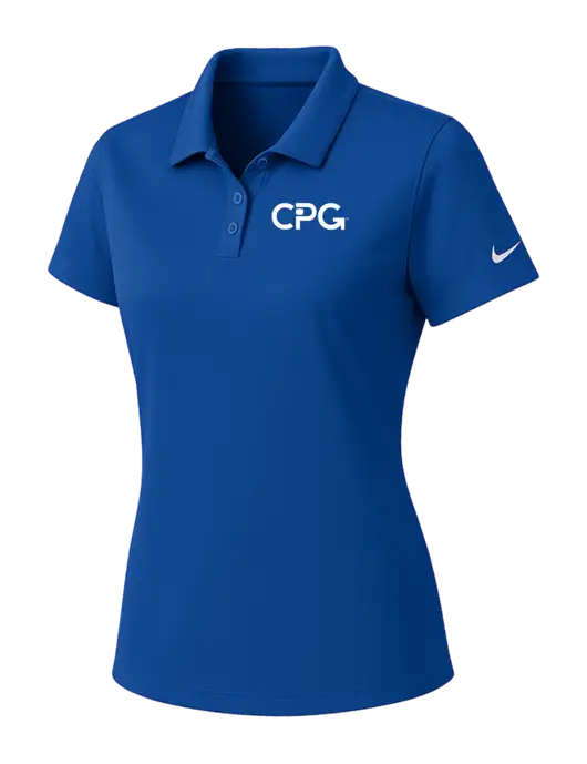 Nike Womens Dark Royal Dry Essential Solid Polo w/CPG Logo