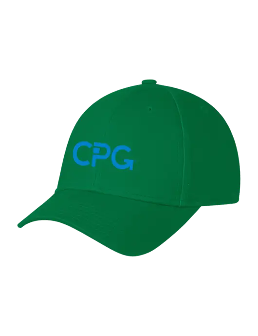 Kelly Green Structured Cap Hook & Loop w/CPG Logo