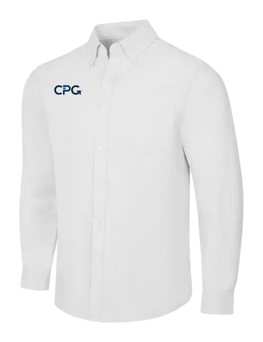 White SuperPro Oxford Shirt w/CPG Logo