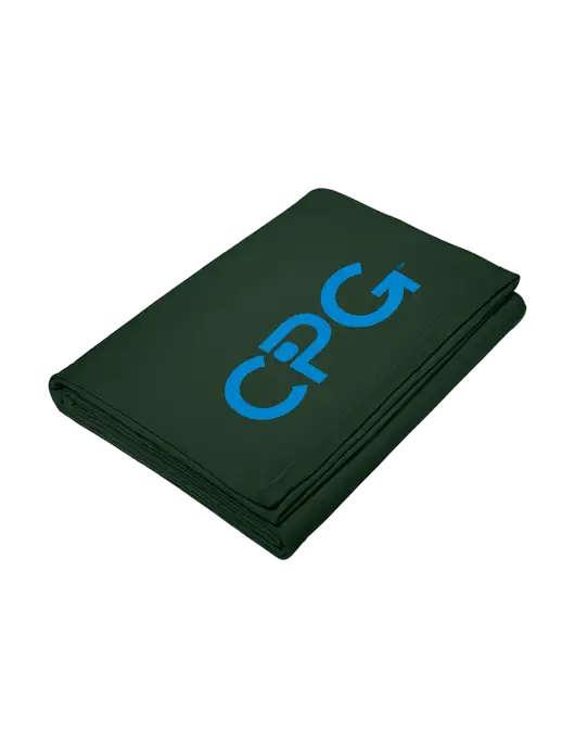 Core Dark Green Fleece Sweatshirt Blanket w/CPG Logo