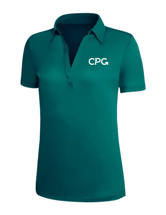 Dark Teal Silk Touch Womens Performance Polo w/CPG Logo
