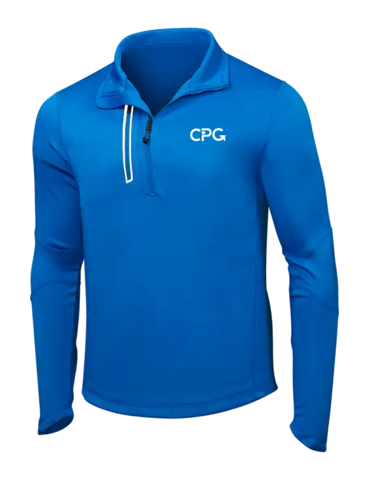 OGIO Electric Blue Endurance Fulcrum 1/4 Zip w/CPG Logo