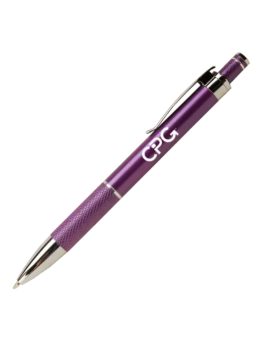 Diamond Etched Purple Pen - Black Ink w/CPG Logo
