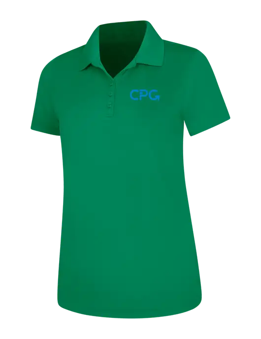 Kelly Green Womens Dry Zone UV Mesh Polo w/CPG Logo