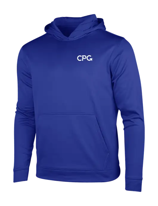 True Royal Sport-Wick Fleece Hooded Pullover w/CPG Logo