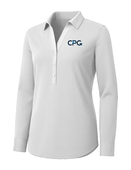 Womens White City Stretch Shirt w/CPG Logo