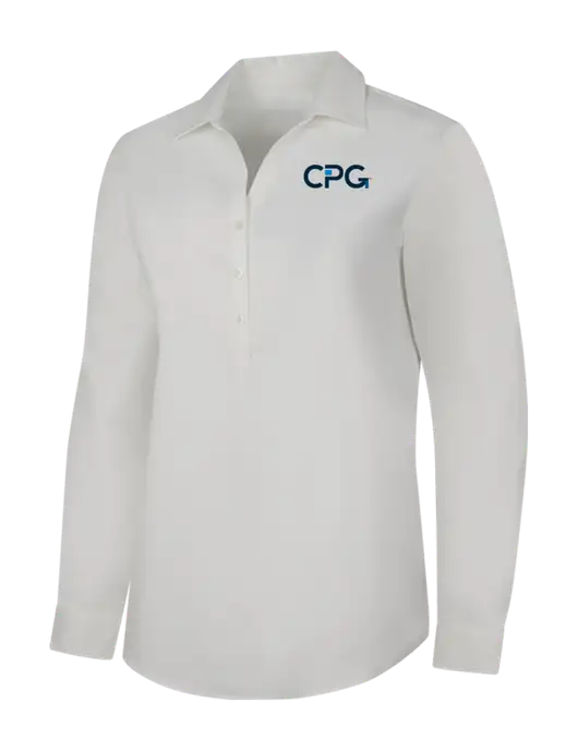 Womens White City Stretch Shirt w/CPG Logo