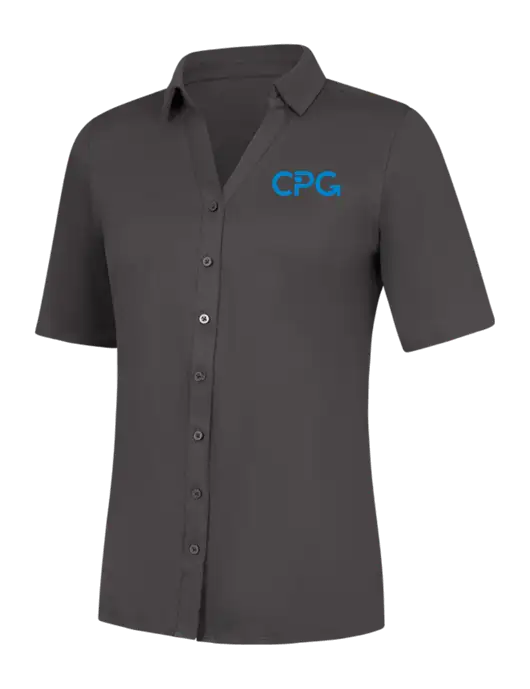 Womens Dark Grey City Stretch Top w/CPG Logo